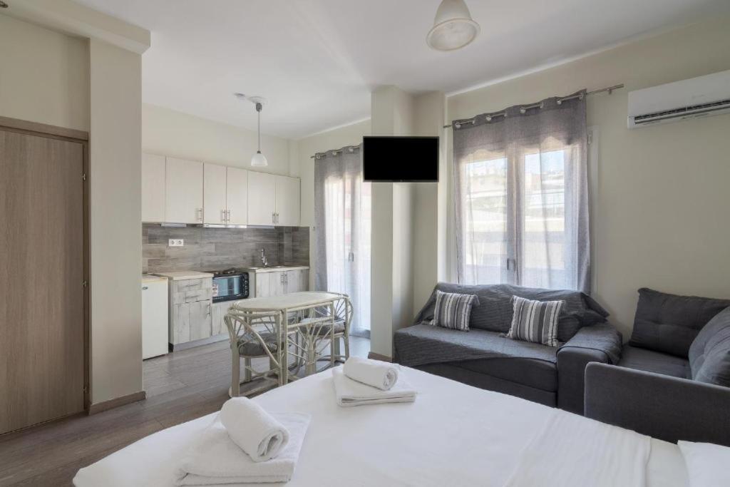 Lovely Studio Apartment For 2 Ppl In 아테네 외부 사진